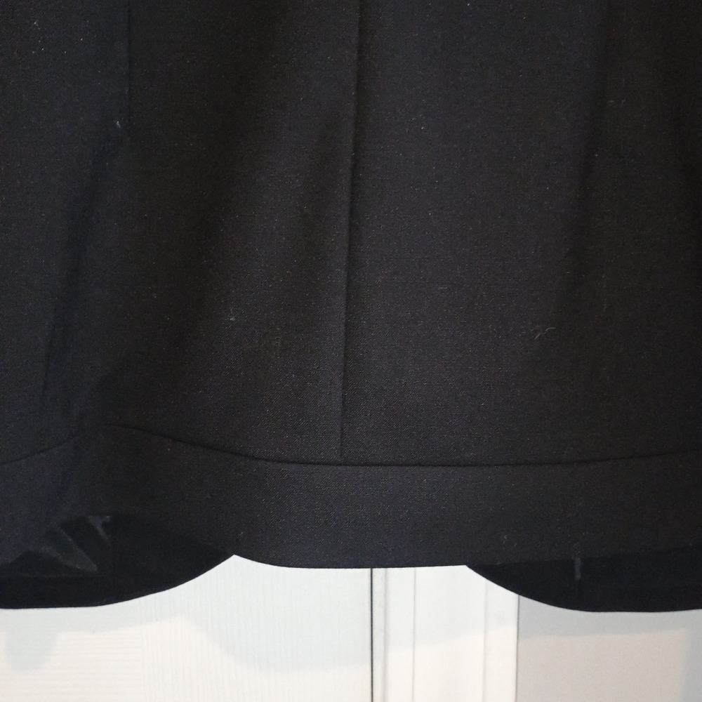 Semantiks 16W Black Wool Blazer Asymmetric Drape Collar Jacket Plus Size - Picture 10 of 12